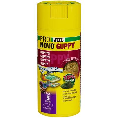 JBL ProNovo Guppy Grano S - Voedsel voor Guppy's 3-10cm - 250ml JBL ProNovo Guppy Grano S - Voedsel voor Guppy's 3-10cm - 250ml