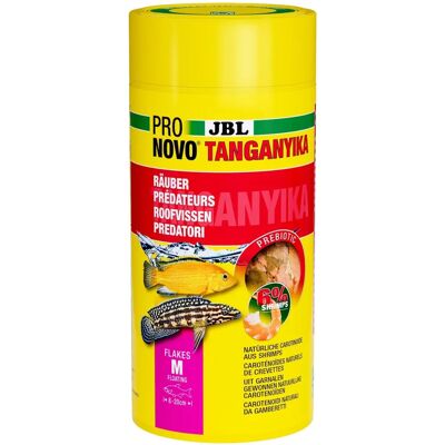 JBL ProNovo Tanganyika Flakes - Voedsel voor roofzuchtige cichliden 8-20cm JBL ProNovo Tanganyika Flakes - Voedsel voor roofzuchtige cichliden 8-20cm