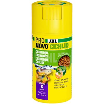 JBL ProNovo Cichlid Grano s 100ml - Visvoer voor kleine cichliden JBL ProNovo Cichlid Grano s 100ml - Visvoer voor kleine cichliden