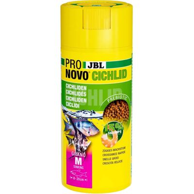 JBL ProNovo Cichlid Grano M 250ml - Visvoer JBL ProNovo Cichlid Grano M 250ml - Visvoer