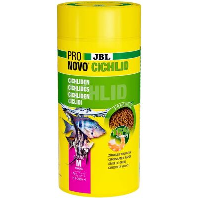 JBL ProNovo Cichlid Grano M - Visvoer voor 8-20cm Cichliden JBL ProNovo Cichlid Grano M - Visvoer voor 8-20cm Cichliden