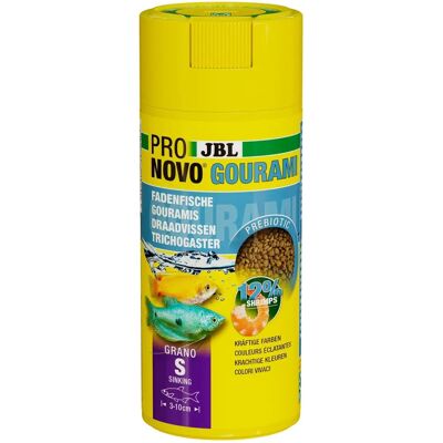 JBL Gourami Grano S Visvoer - Prebiotische pellets 250ml JBL Gourami Grano S Visvoer - Prebiotische pellets 250ml