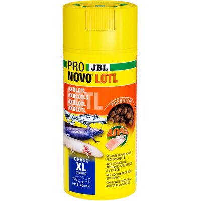 JBL ProNovo Lotl Grano XL 250ml - Visvoer voor grote axolotls en tritons JBL ProNovo Lotl Grano XL 250ml - Visvoer voor grote axolotls en tritons
