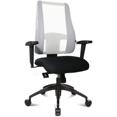Sedia da Ufficio Lady Sitness Deluxe Topstar - 7 Zone, Regolabile, Nero/Bianco Sedia da Ufficio Lady Sitness Deluxe Topstar - 7 Zone, Regolabile, Nero/Bianco
