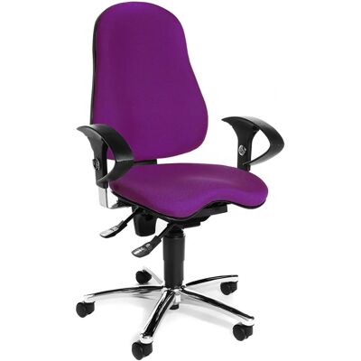 Sedia da ufficio Topstar SITNESS 10 - Braccioli regolabili, Viola Sedia da ufficio Topstar SITNESS 10 - Braccioli regolabili, Viola