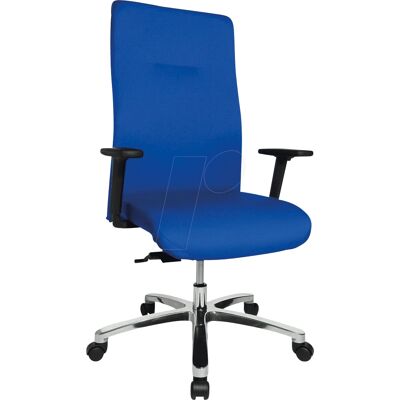 Topstar XXL Bürostuhl Big Star 20 - Blau, Aluminium Gestell, 150kg Max Topstar XXL Bürostuhl Big Star 20 - Blau, Aluminium Gestell, 150kg Max