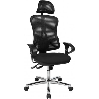 Topstar Ergonomischer Mesh-Bürostuhl - Kopfstütze & Verstellbar Topstar Ergonomischer Mesh-Bürostuhl - Kopfstütze & Verstellbar