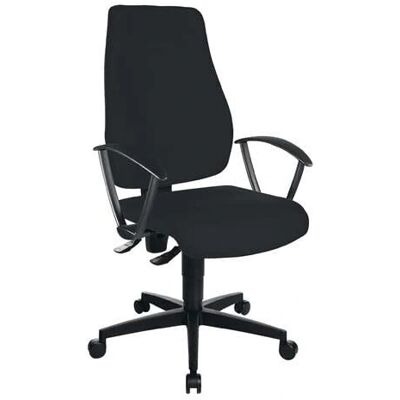 TOPSTAR Bürostuhl mit Permanentkontakt - 420-550 mm, Schwarz TOPSTAR Bürostuhl mit Permanentkontakt - 420-550 mm, Schwarz