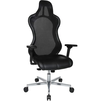 Topstar Ergonomischer Bürostuhl - Netz, Schwarz, Alu-Gestell Topstar Ergonomischer Bürostuhl - Netz, Schwarz, Alu-Gestell