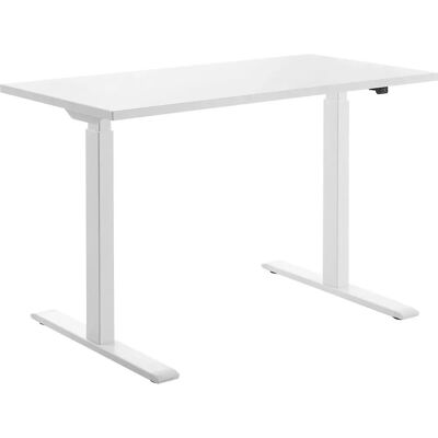 Topstar Elektrisch Höhenverstellbarer Schreibtisch - 1200x600mm - Weiß & Grau Topstar Elektrisch Höhenverstellbarer Schreibtisch - 1200x600mm - Weiß & Grau