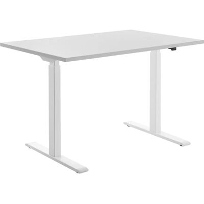 Escritorio eléctrico ajustable Topstar - Rectangular, Base T blanca, 120x80cm Escritorio eléctrico ajustable Topstar - Rectangular, Base T blanca, 120x80cm