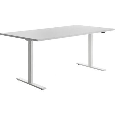 Topstar Elektrischer höhenverstellbarer Schreibtisch - Hellgrau, 180x80 cm Topstar Elektrischer höhenverstellbarer Schreibtisch - Hellgrau, 180x80 cm