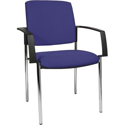 Silla apilable tapizada azul Topstar Silla apilable tapizada azul Topstar