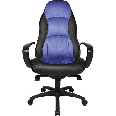 Sedia da Ufficio Topstar - Schienale Alto, Blu, Girevole, Braccioli Sedia da Ufficio Topstar - Schienale Alto, Blu, Girevole, Braccioli