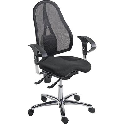 Sedia da ufficio ergonomica Topstar SITNESS 15 - Body Balance Tec, Schienale in mesh, Nero Sedia da ufficio ergonomica Topstar SITNESS 15 - Body Balance Tec, Schienale in mesh, Nero