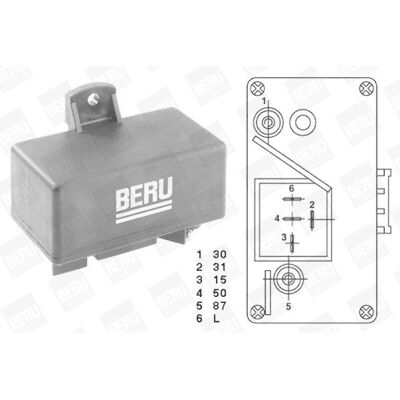Unità di controllo BorgWarner (BERU) - Pre-riscaldamento 6,8s per Citroën Peugeot Seat Unità di controllo BorgWarner (BERU) - Pre-riscaldamento 6,8s per Citroën Peugeot Seat