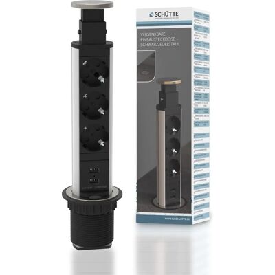 SCHÜTTE E1 Steckdosenleiste - Integriert 3-fach, USB, 2,3m Kabel SCHÜTTE E1 Steckdosenleiste - Integriert 3-fach, USB, 2,3m Kabel
