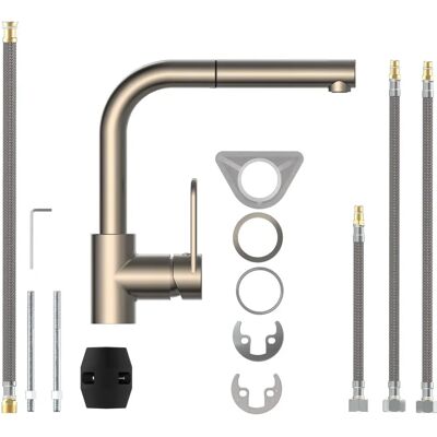 SCHÜTTE Design Küchenarmatur - Ausziehbar, Drehbar, Hochdruck SCHÜTTE Design Küchenarmatur - Ausziehbar, Drehbar, Hochdruck