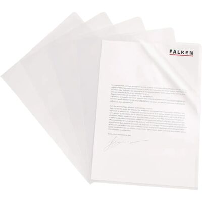 Falken Dokumentenmappen - 100 transparente A4 Hüllen Falken Dokumentenmappen - 100 transparente A4 Hüllen