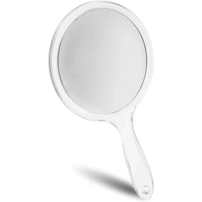 Fantasia Handspiegel mit Griff - Doppel-Seiten, normal und 5x Vergrößerung - Ø 15cm Fantasia Handspiegel mit Griff - Doppel-Seiten, normal und 5x Vergrößerung - Ø 15cm
