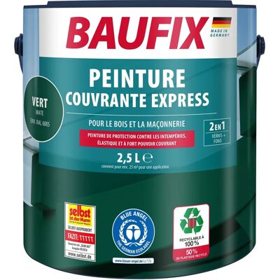 BAUFIX Groene Weerbestendige Elastische Mattverf - Lakken BAUFIX Groene Weerbestendige Elastische Mattverf - Lakken