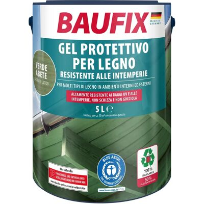 BAUFIX Tannengrün Wetterfester Holzgel - Holzschutzlasur BAUFIX Tannengrün Wetterfester Holzgel - Holzschutzlasur