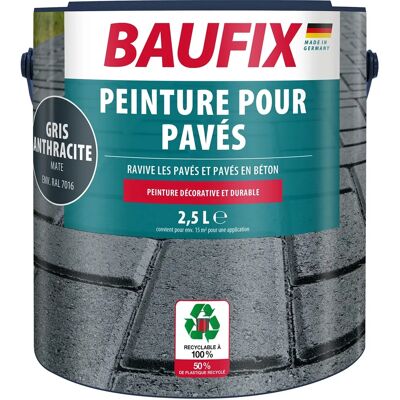 BAUFIX Beton- en Bestratingssteen verf - Waterbestendig, mat, 2,5L BAUFIX Beton- en Bestratingssteen verf - Waterbestendig, mat, 2,5L