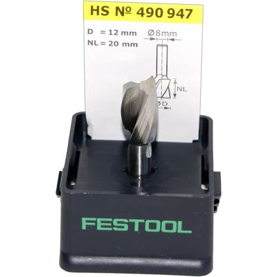Festool 490947 Spiralfräser - Nutfräser - 12mm D Festool 490947 Spiralfräser - Nutfräser - 12mm D