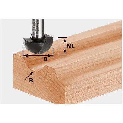 Festool Fräser - Medium Radius 12,70mm - Holz & Kunststoff Festool Fräser - Medium Radius 12,70mm - Holz & Kunststoff