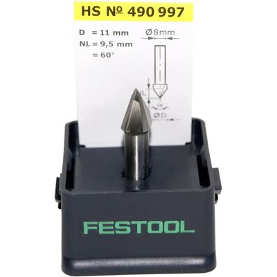Festool V-Nutfräser D11/9,5/60° - Fräse Festool V-Nutfräser D11/9,5/60° - Fräse