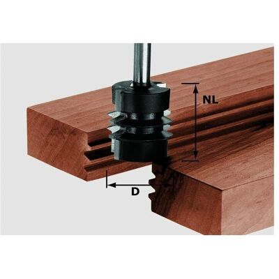 Festool HW S8 D34/NL32 Fräser - Nut- und Feder Festool HW S8 D34/NL32 Fräser - Nut- und Feder