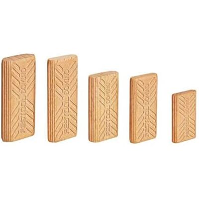 Conectores Domino de faia Festool 6x40mm - 1140 peças - Conectores e pinos Conectores Domino de faia Festool 6x40mm - 1140 peças - Conectores e pinos