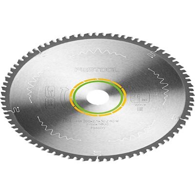 Festool Compact Circular Saw Blade - 80T, 260mm, Fine Cut Festool Compact Circular Saw Blade - 80T, 260mm, Fine Cut