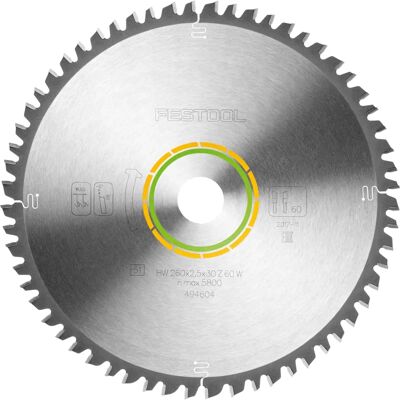 Festool Compact Universal Circular Saw Blade - 260mm, 60T Festool Compact Universal Circular Saw Blade - 260mm, 60T