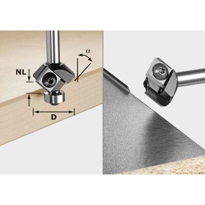 Festool Fräser - Modell 499807 - Wendbare Einsätze, Stahlkugel, Holz/Kunststoff Festool Fräser - Modell 499807 - Wendbare Einsätze, Stahlkugel, Holz/Kunststoff