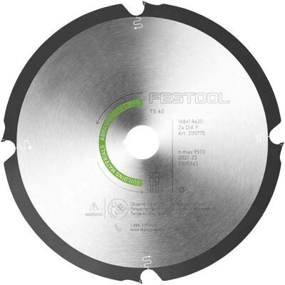 Lama circolare Festool - Materiali abrasivi 168mm - Modello 205769 Lama circolare Festool - Materiali abrasivi 168mm - Modello 205769