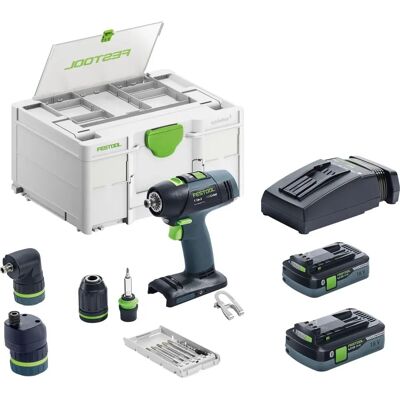 Festool Boremaskine og Skruemaskine T 18+3 HPC 4,0 I-Set - Trådløst Værktøj Festool Boremaskine og Skruemaskine T 18+3 HPC 4,0 I-Set - Trådløst Værktøj