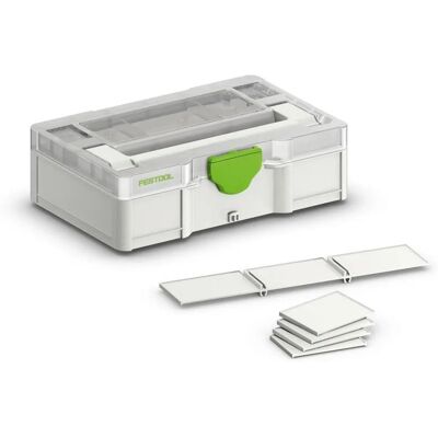 Festool, Gennemsigtig opbevaringsbeholder SYS3 S 76 - Lille, Modulær, Kompatibel Festool, Gennemsigtig opbevaringsbeholder SYS3 S 76 - Lille, Modulær, Kompatibel