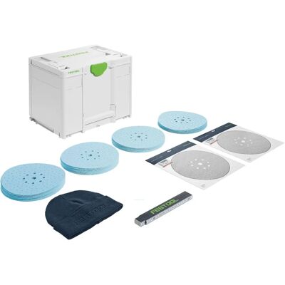 Ensemble de Disques Abrasifs Festool D225 - P80 à P320 - pour Systainer³ - Publicité Ensemble de Disques Abrasifs Festool D225 - P80 à P320 - pour Systainer³ - Publicité