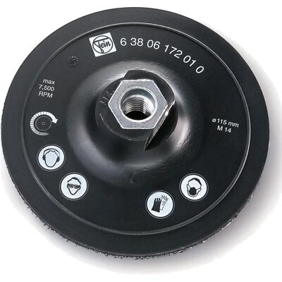 Fein 63806172010 Supportplatta med självhäftande kudde, Ø115mm Fein 63806172010 Supportplatta med självhäftande kudde, Ø115mm
