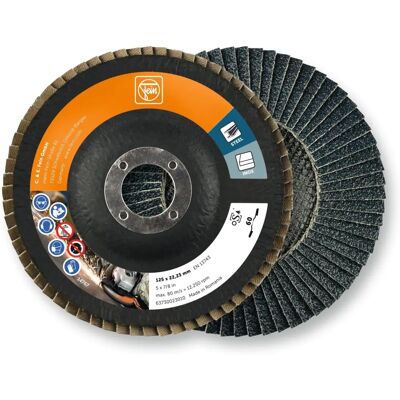 Fein 63730023010 Metal Grinding Disc - 125mm, 22.23mm bore, 60 grit - Discs Fein 63730023010 Metal Grinding Disc - 125mm, 22.23mm bore, 60 grit - Discs