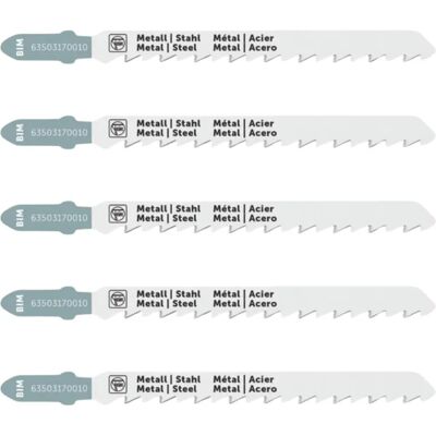 Fein 63503170010 - Metall Stichsägeblatt-Set - 5 stk Fein 63503170010 - Metall Stichsägeblatt-Set - 5 stk