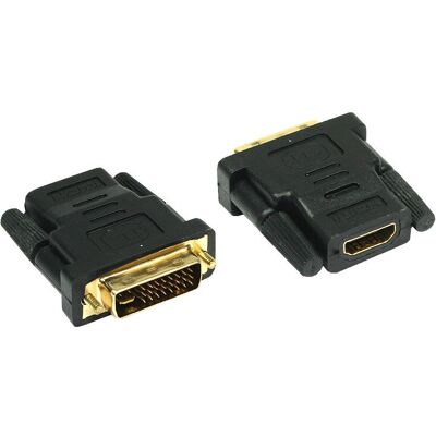 Alcasa HDMI 19pol - DVI Adapter - Schwarz - Videoanschluss Alcasa HDMI 19pol - DVI Adapter - Schwarz - Videoanschluss