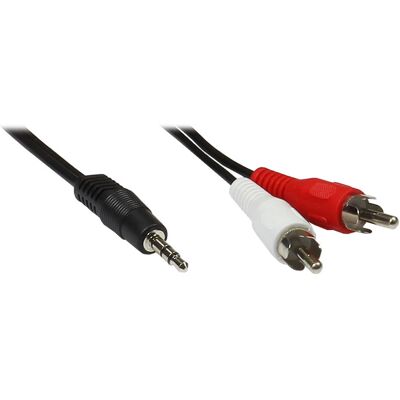 Alcasa AS-352C Câble audio 2,5 m - 3,5mm & RCA Alcasa AS-352C Câble audio 2,5 m - 3,5mm & RCA
