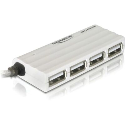 DeLOCK - USB 2.0 externe 4-port HUB - Blanc - Hub USB DeLOCK - USB 2.0 externe 4-port HUB - Blanc - Hub USB
