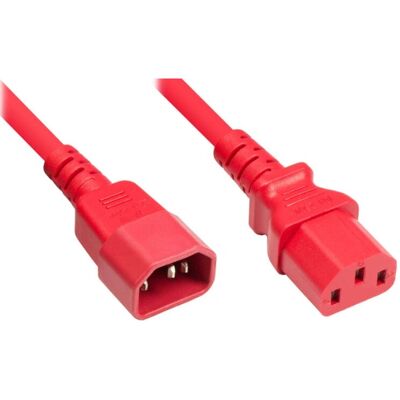 ALCASA - 1600-R020 - Rood - 2 m C13-C14 - Power Cable ALCASA - 1600-R020 - Rood - 2 m C13-C14 - Power Cable