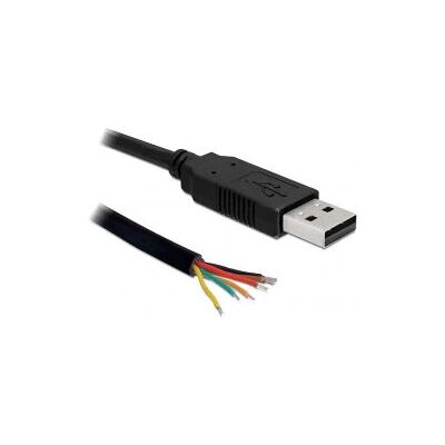 DeLOCK 83116 Seriellkabel - Schwarz - 1,8 m - USB Typ-A DB-9 DeLOCK 83116 Seriellkabel - Schwarz - 1,8 m - USB Typ-A DB-9