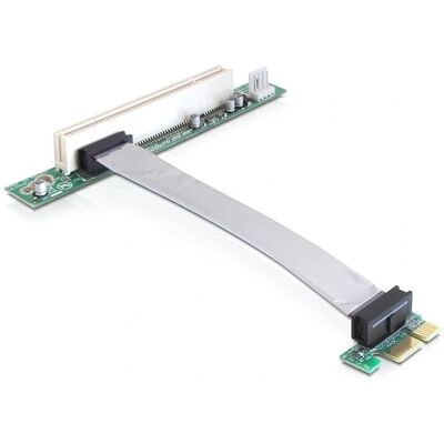 DeLOCK 41857 slot expander - PCI Express x1, 13cm, Left angle DeLOCK 41857 slot expander - PCI Express x1, 13cm, Left angle