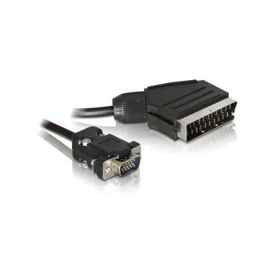 DeLOCK 65028 - 2 m SCARTin VGAan - 21-näppäin - Videokaapeliadapteri DeLOCK 65028 - 2 m SCARTin VGAan - 21-näppäin - Videokaapeliadapteri