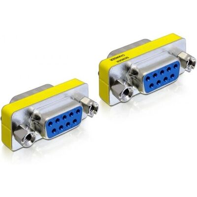 DeLOCK 65008 - Sub-D9 Gender Changer - Blau, Silber DeLOCK 65008 - Sub-D9 Gender Changer - Blau, Silber